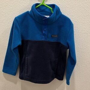 Columbia Kids' Navy and Royal Blue Fleece Hoodie Size 4T